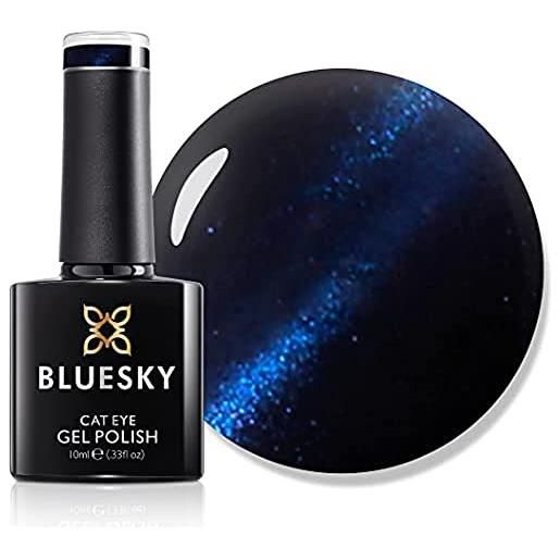 Bluesky smalto per unghie gel, cat eye blau, ka548, blu, bagliore (per lampade uv e led) - 10 ml