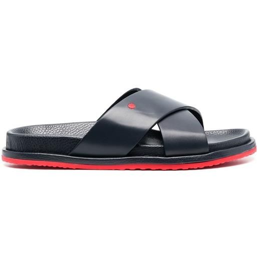 Kiton sandali slides - nero