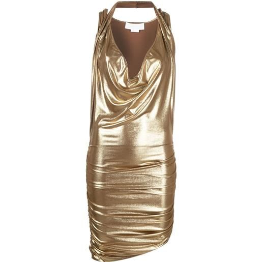 Genny abito con effetto metallizzato - oro