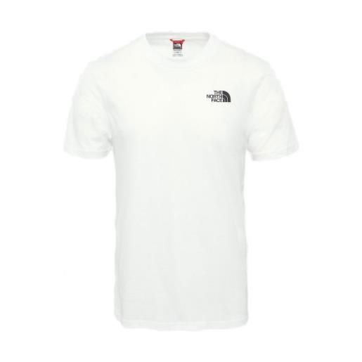 The North Face m s/s simple dome tee t-shirt m/m bianca logo piccolo uomo