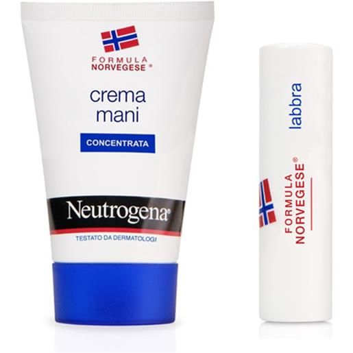 Neutrogena formula norvegese - crema mani profumata + stick labbra