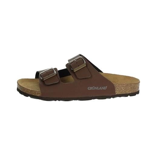 GRÜNLAND il benessere è naturale grunland ciabatte basse cb1557-40 marrone - 36