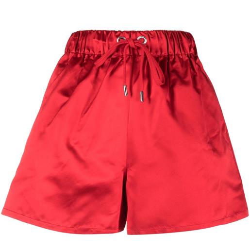 SA SU PHI shorts con coulisse - rosso