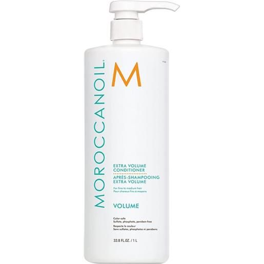 Moroccanoil extra volume conditioner 1000ml - balsamo volumizzante idratante capelli sottili e fini