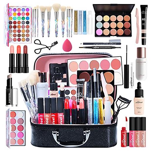 Collezione makeup donna rosa, valigetta trucco: prezzi, sconti