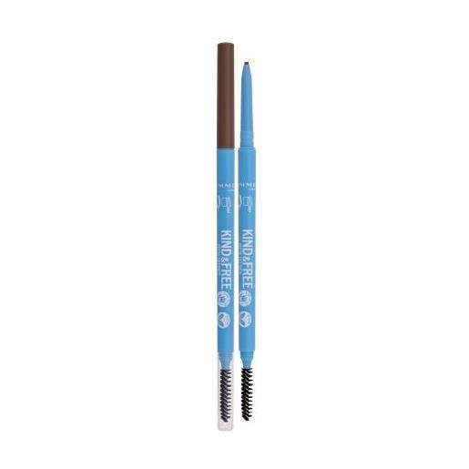 Rimmel London kind & free brow definer matita sopracciglia 0.09 g tonalità 002 taupe