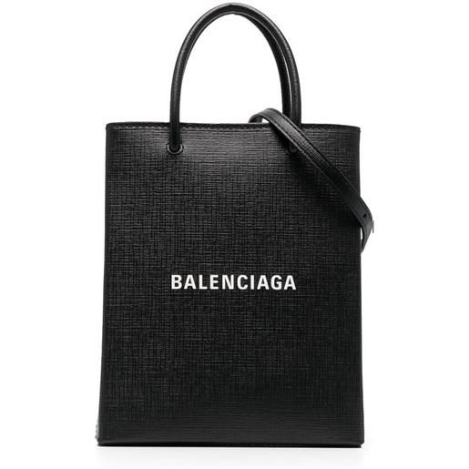 Balenciaga borsa tote con stampa - nero
