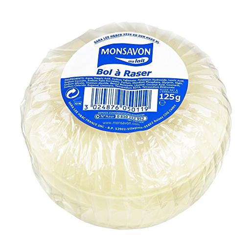 Monsavon - sapone per rasatura, 125 g, lotto di 3
