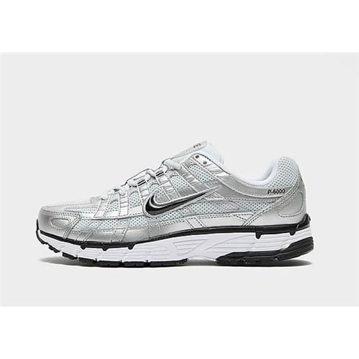 Nike p-6000 donna, white/metallic silver/pure platinum/black