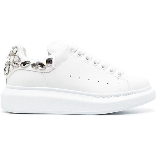 Alexander McQueen sneakers con dettaglio di strass - bianco
