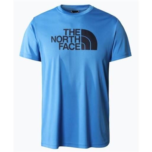 The North Face mens reaxion easy tee t-shirt m/m dri fit azzurra logo uomo