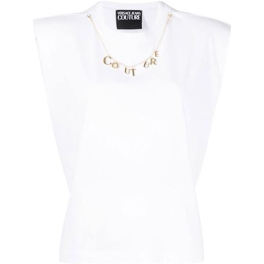 Versace Jeans Couture t-shirt con logo - bianco