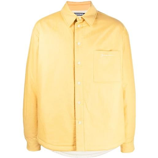 Jacquemus giacca con ricamo - giallo
