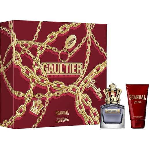 Jean Paul Gaultier profumi da uomo scandal pour homme set regalo eau de toilette spray 50ml + showergel 75ml