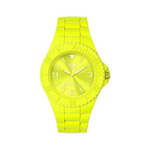 Ice-watch - ice generation flashy yellow - orologio giallo unisex con cinturino in silicone - 019161 (medium)