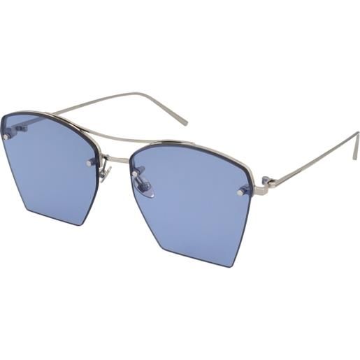 MYTH nike c1 ms1631 | occhiali da sole graduati o non graduati | metallo | extravagant, quadrati | argento, blu | adrialenti