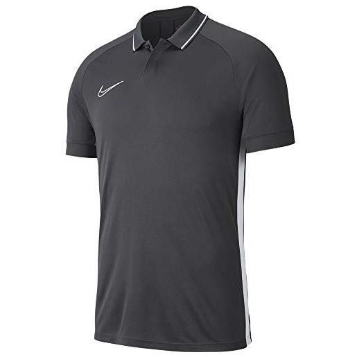 Nike dri-fit academy19 - polo da uomo, colore: antracite/antracite/bianco/bianco, 2xl