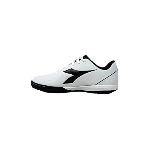 Diadora pichichi 5 tfr, scarpe da ginnastica uomo, bianco white black, 44 eu
