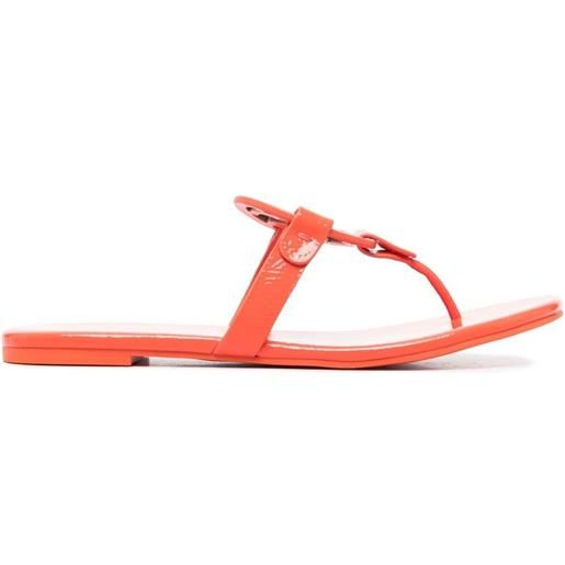 Tory Burch sandali slides con applicazione - arancione