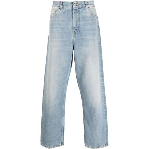 Alanui jeans dritti con effetto schiarito - blu