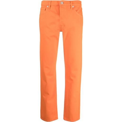 FRAME jeans dritti le slouch con vita media - arancione