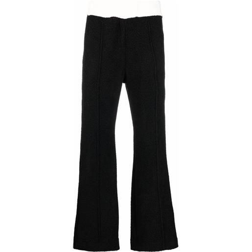 Casablanca pantaloni bicolore - nero