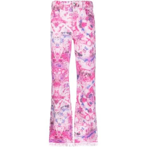 MARANT ÉTOILE pantaloni con fantasia tie dye - rosa