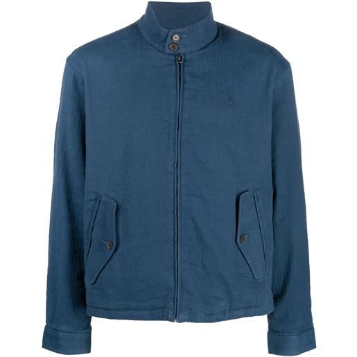 Polo Ralph Lauren giacca-camicia con colletto rialzato - blu