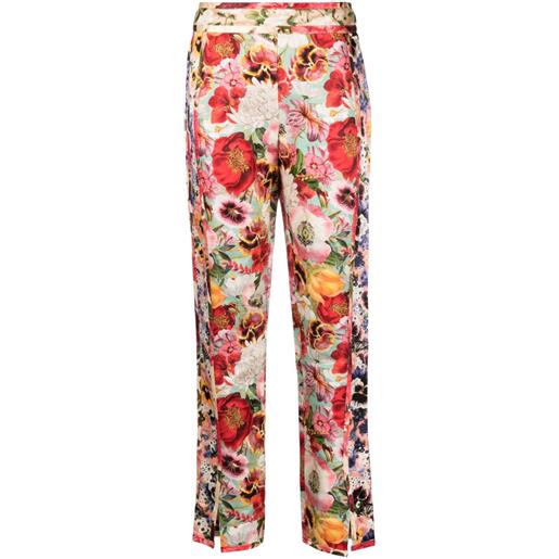 ZIMMERMANN wonderland floral print trousers - rosa