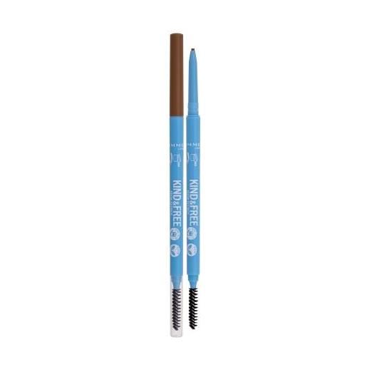 Rimmel London kind & free brow definer matita sopracciglia 0.09 g tonalità 004 caramel