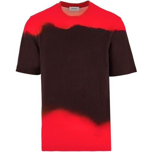 Ferragamo t-shirt con design color-block - rosso
