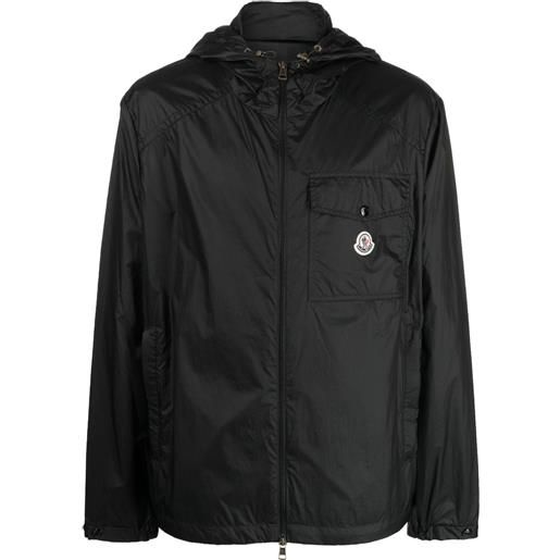 Moncler giacca con cappuccio samakar - nero