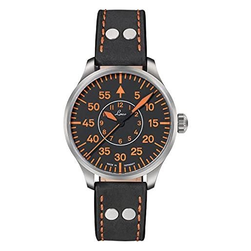 Laco orologio da pilota palermo 39, orologio automatico di alta qualità ø 39 mm, modello b, prodotto in germania, impermeabile
