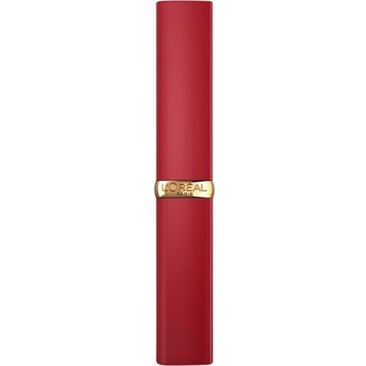 L'Oréal Paris trucco delle labbra rossetti color riche intense volume matte 300 le rouge confident