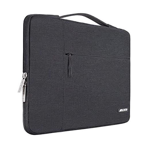 MOSISO laptop sleeve borsa compatibile con mac. Book air/pro, 13-13,3 pollici notebook, compatibile con mac. Book pro 14 m3 m2 m1 chip pro max 2023-2021, poliestere multifunzionale manica, spazio grigio