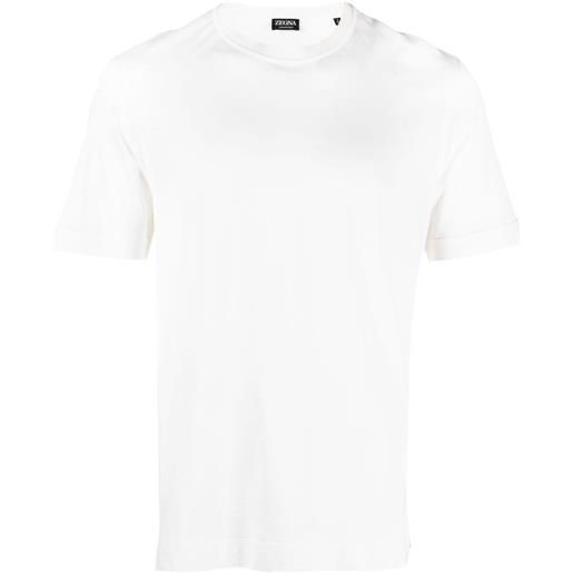 Zegna t-shirt con applicazione - bianco