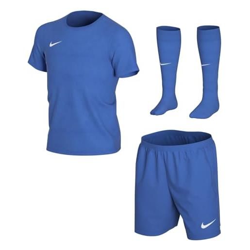 Nike lk nk dry park20 kit set k set da calcio, unisex bambini, royal blue/royal blue/(white), s