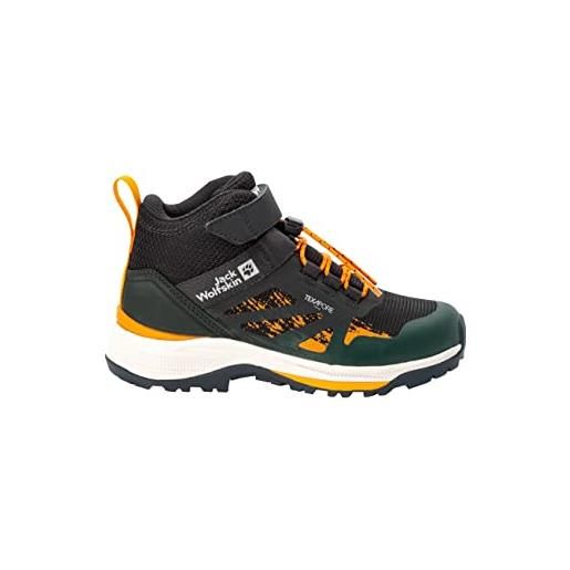 Jack Wolfskin vili hiker texapore mid k, scarpe da passeggio, mare scuro, 37 eu