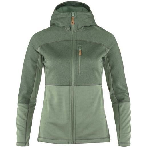 Fjällräven abisko trail hoodie fleece verde 2xs donna