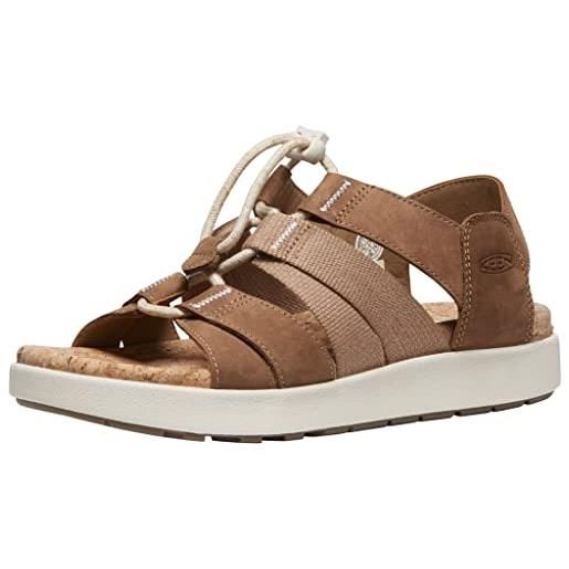 KEEN elle mixed strap, sandali con chiusura sul retro donna, fawn/birch, 39 eu