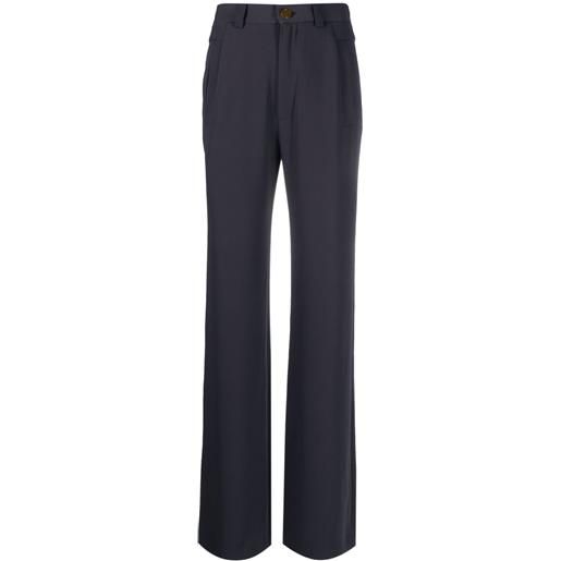 Vivienne Westwood pantaloni sartoriali dritti - blu