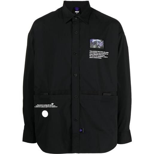 AAPE BY *A BATHING APE® camicia con stampa - nero