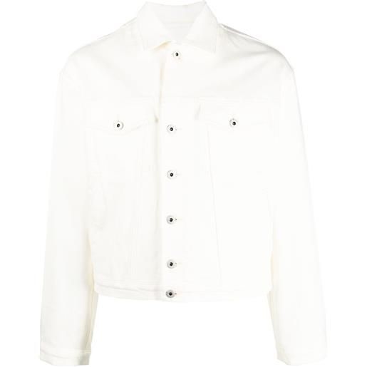 Kenzo giacca denim squadrata - bianco