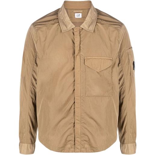 C.P. Company giacca-camicia con chiusura nascosta - toni neutri