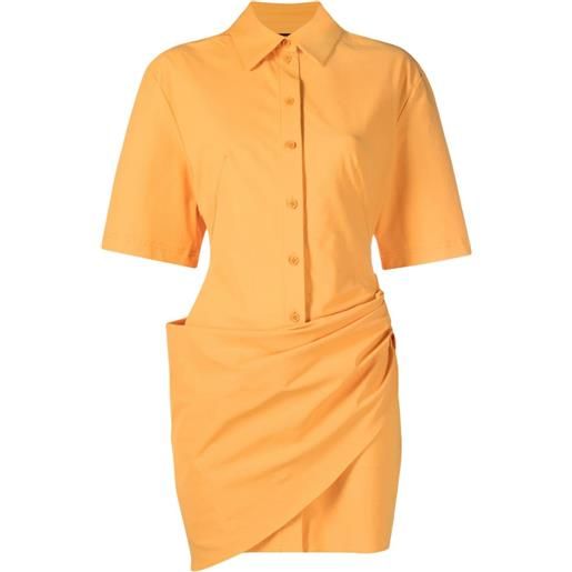 Jacquemus chemisier la robe camisa - arancione