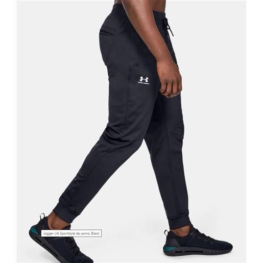 UNDER ARMOUR pantalone c/polso under armour pantalone sport style tricot nero