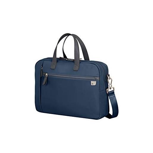 Samsonite eco wave - laptoptasche, borsa portadocumenti per computer portatile donna, blue) (midnight, 15.6 39 cm-15.5 l