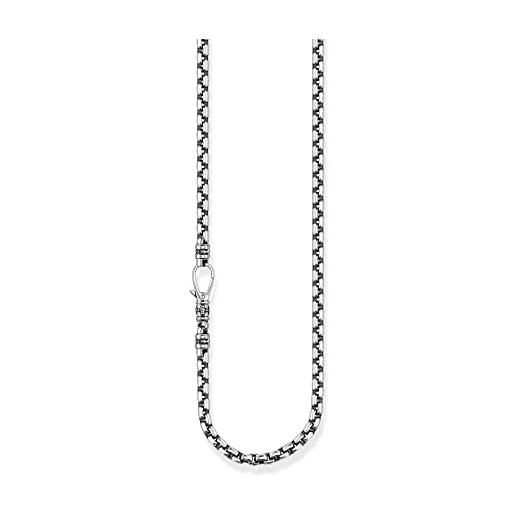 Thomas Sabo - catena per collana argento sterling non un gioiello donna, argento, 55cm - ke2080-637-21-l55