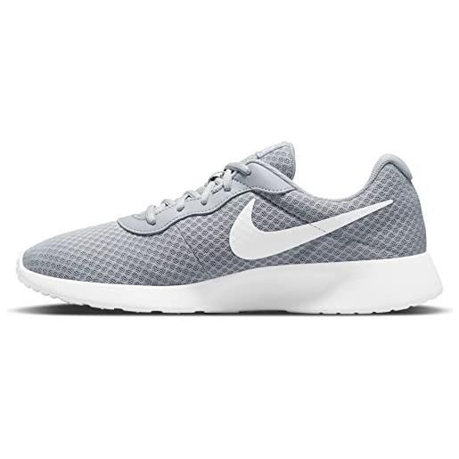Nike tanjun, scarpe da ginnastica uomo, grigio wolf grey white barely volt black, 42.5 eu