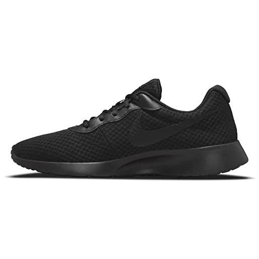 Nike tanjun, sneaker uomo, nero (black/white/barely volt/black), 42 eu